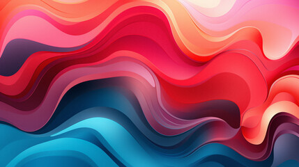 abstract red and blue background with waves