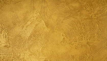 The texture of golden decorative plaster or concrete. Abstract grunge background for design., creating compositions; high-resolution photo