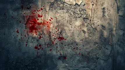 Plaid avec motif Vielles portes Grunge background with blood stains.