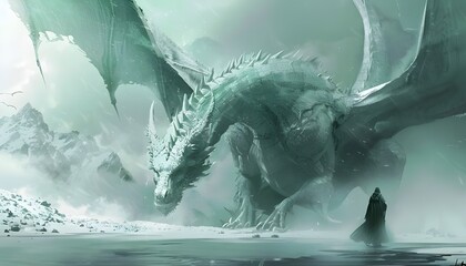 Illustration about dragons