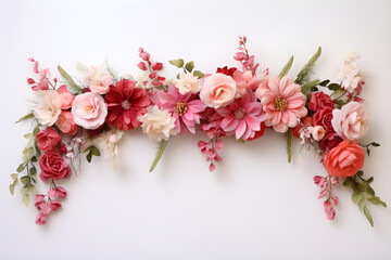 Vibrant Floral Garland - An Aesthetic Accessory for Celebrations and Decorations