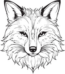 wolf head vector