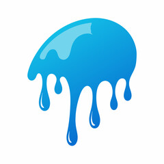 Creative Cool Water Shape: Minimalist Melting Brand Sign Theme for Print on Demand Design
