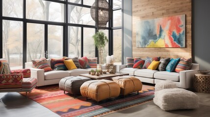 Modern Bohemian Embrace the eclectic charm of bohemian style with a modern twist