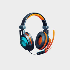 headphones icon on white
