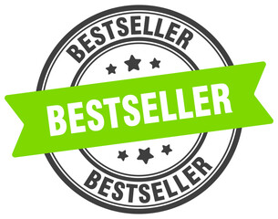 bestseller stamp. bestseller label on transparent background. round sign