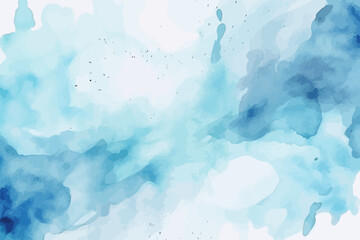 Fototapeta na wymiar Watercolor paint background. Abstract blue backdrop.