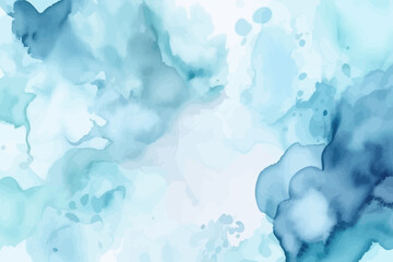 Fototapeta na wymiar Watercolor paint background. Abstract blue backdrop.