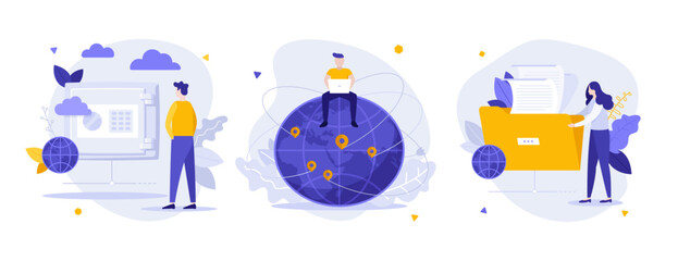 Set Of Business Characters Concepts