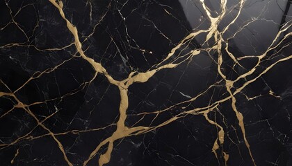 Balck and gold marble tile texture, polished