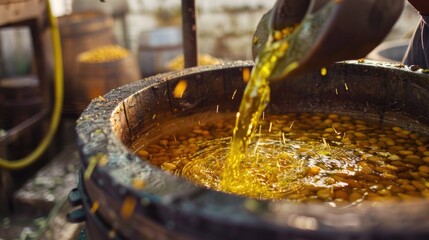 Olive oil production process