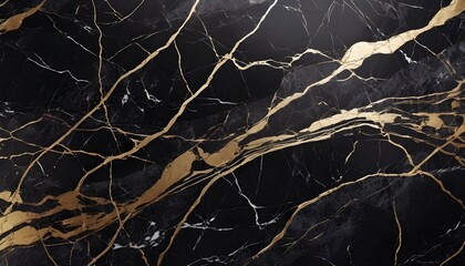 Balck and gold marble tile texture, polished