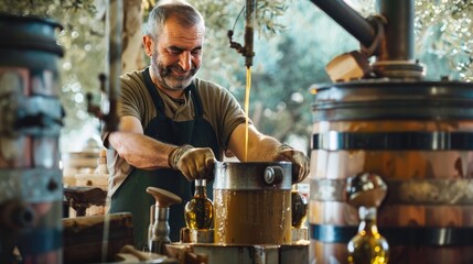 Olive oil production process