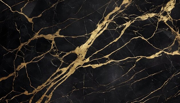 Balck and gold marble tile texture, polished