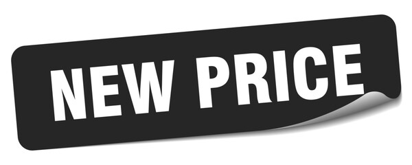 Fototapeta premium new price sticker. new price label