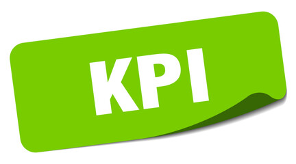 kpi sticker. kpi label