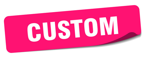 custom sticker. custom label