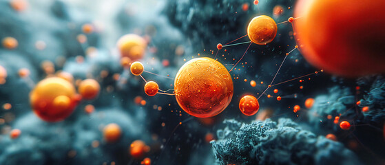 At the intersection of science and art, a microscopic world unfolds, revealing the intricate beauty and complexity of cellular life, where medical discovery meets visual wonder