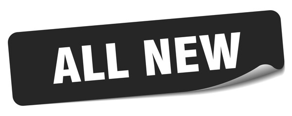 all new sticker. all new label