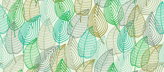 seamless pattern with leaf. autumn leaf background