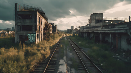 an unused abandoned industrial city