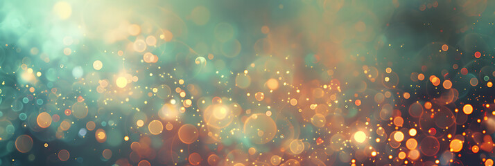A blend of pastel-colored bokeh lights, creating a serene and ethereal background - obrazy, fototapety, plakaty