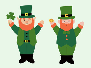 St Patrick's day Leprechaun vector.
Irish Elf.