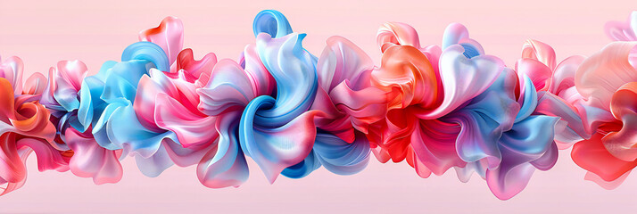 A symphony of colors and creativity unfolds in an abstract tapestry, blending liquid art and...