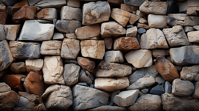 old light stones wall background
