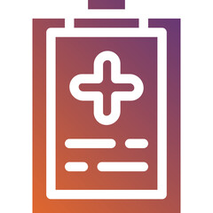 Obraz premium Medical history icon