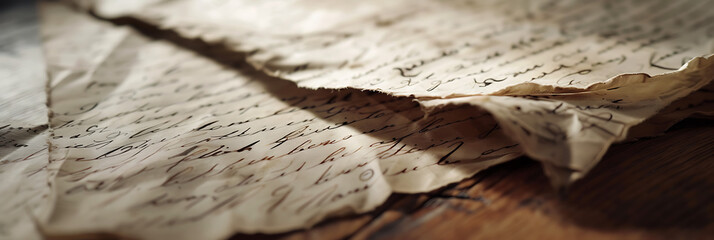 A close-up of a handwritten letter, showcasing the beauty and intimacy of penmanship in the digital age