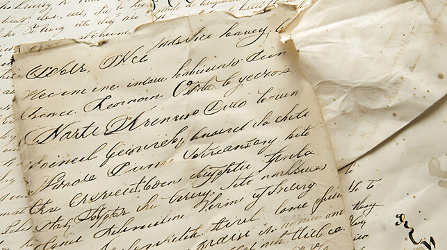 A close-up of a handwritten letter, showcasing the beauty and intimacy of penmanship in the digital age
