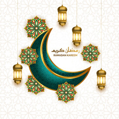 moon ramadan or ramadhan 3d islamic lantern lamp design