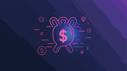 Save money icon illustration vector