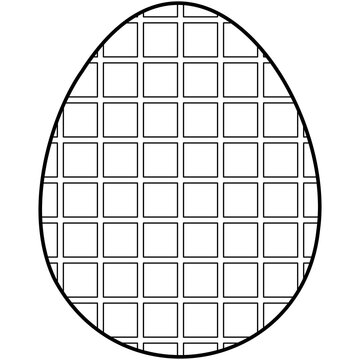 recommend clip art: Easter egg outline