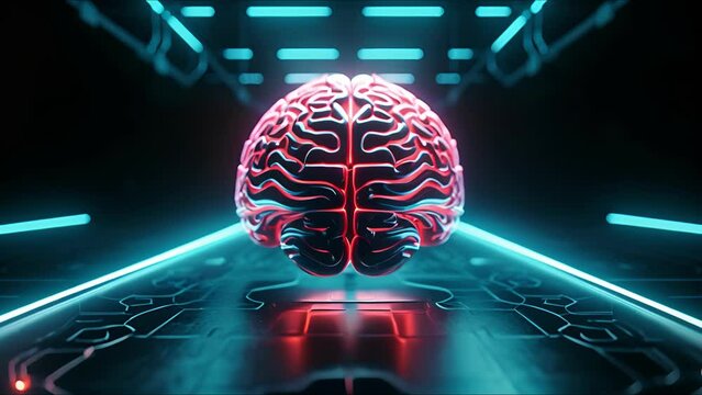 Abstract AI-generated background with neural tissues, organic shapes, biological elements, cells. The concept of of futuristic medical technologies, artificial intelligence and science.