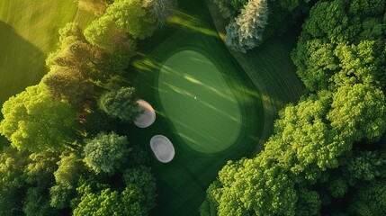 A Drone View of the Golf Court 