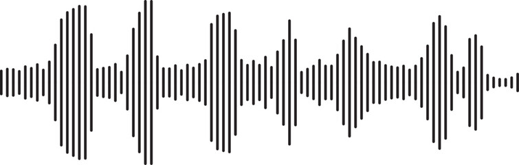 Sound waves collection. High frequency radio wave. Music equalizer. Interference voice recording. Sound wave set. Sound waves, Equalizer, Audio waves, Radio signal. Podcast Equalizer template. Vector 