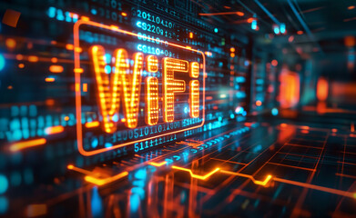 Unveiling Wi-Fi 7: Next-Generation Wireless Technology Illuminated on a Dynamic Server Canvas