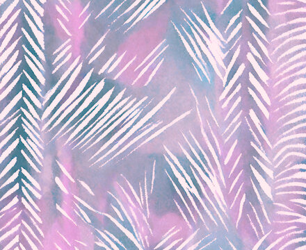 Abstract  watercolour grunge  design on a gradient background in purple and dark blue