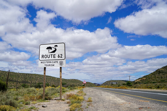 Route 62 sign near Ladismith, South Africa