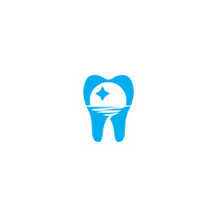 modern and minimalist dentist logo vector