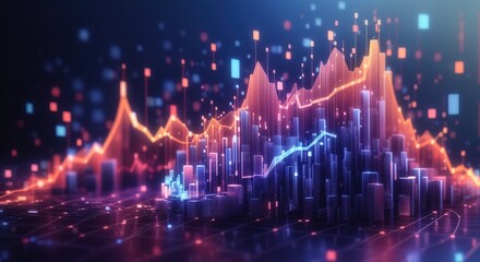 Obraz premium Data analytics charts and graphs, insights of information