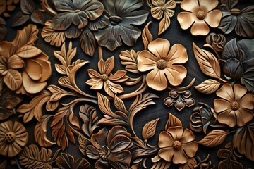 Intricate floral pattern design.