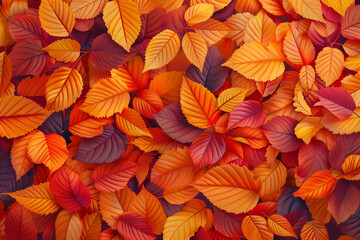Fototapeta na wymiar autumn leaves background, red and yellow foliage