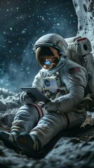 Astronaut with Tablet
