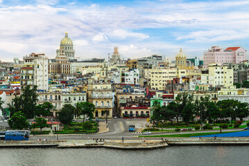 skyline of Havana, or Habana, the capital and largest city of Cuba - 744522783
