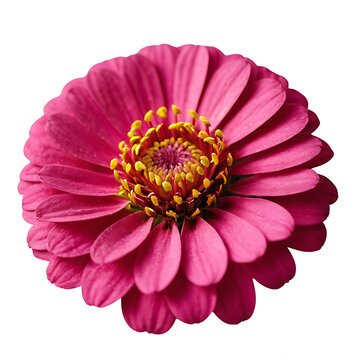 Zinnia image isolated on a transparent background PNG photo