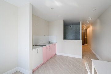 interior kitchen and dining room, refectory area, cooking equipment, table furniture, stove