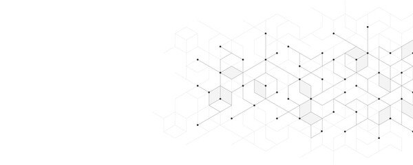 Obraz premium The graphic design elements with isometric shape blocks. Vector illustration of abstract geometric background